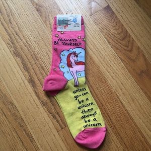 Blue Q Unicorn Socks
